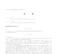 소장 (환지확정처분취소청구) 소장 (환지확정처분취소청구)